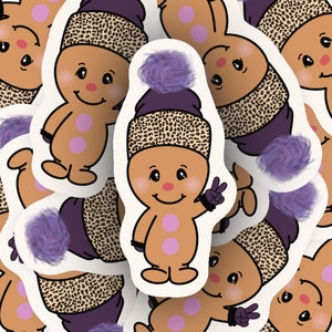 Die Cut Vinyl Sticker: Vinyl/Waterproof/Glossy - Christmas - Winter - Cute/Cozy - Gingerbread