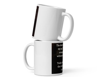 White glossy 11 oz mug 'I Am The Storm'