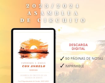 2023/2024 Esperemos a Jehová Con Anhelo | Asamblea de Circuito | Cuaderno Digital | Español | JW