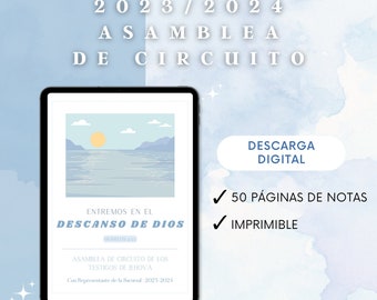 2023-2024 Entremos en el descanso de Dios | Asamblea de Circuito | JW | Español | Cuaderno Digital