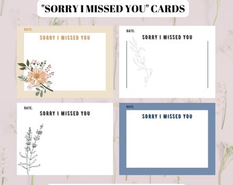 Sorry I Missed You Cards | Paper | JW | Ministry | Service