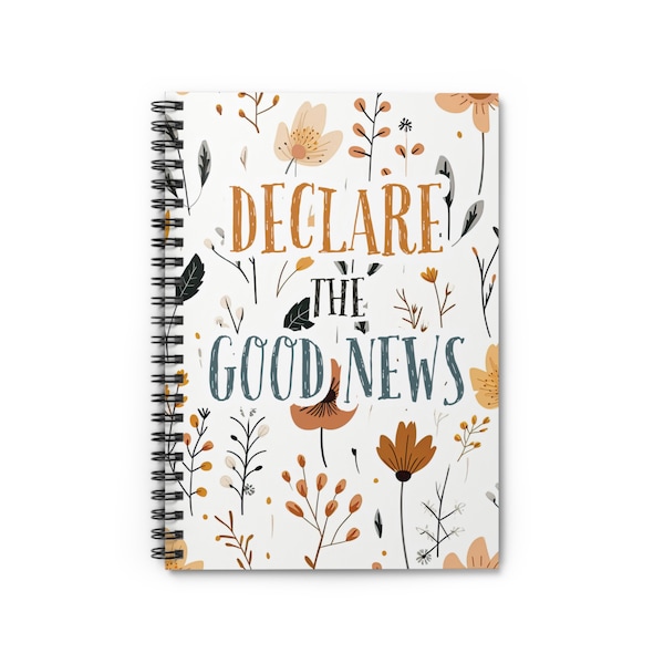 JW "Declare the Good News" Regional/Special Convention of Jehovah's Witnesses Spiral Ruled Line Notebook