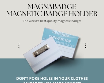 JW Magnetic Badge Holders for Jehovah's Witnesses Regional Special Convention Lapel Card Holder No Pin