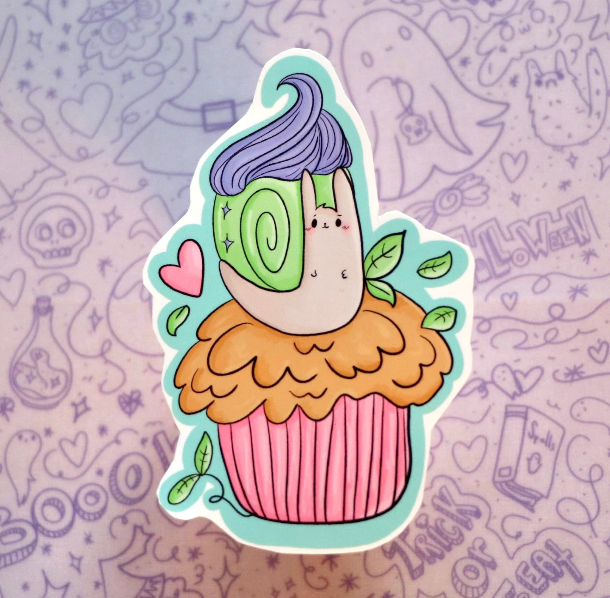 Set of 6 Lovely Snails Vinyl Sticker - Etsy