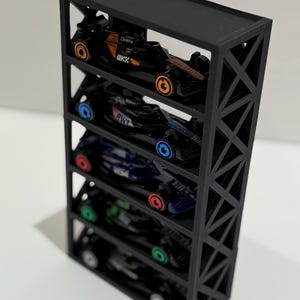 Diecast 1/64 Scale 5 Slot Standing / Wall Mountable Display (Black)