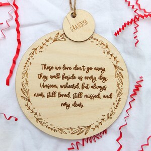 Christmas Memorial Ornament SVG, Christmas in Heaven SVG File, Glowforge Ornament Files, Laser Ornament SVG