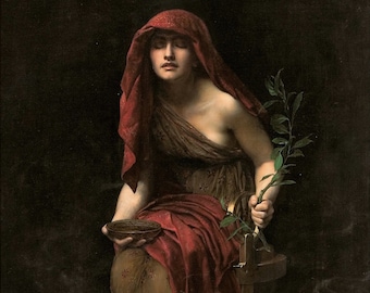 Priesterin von Delphi von John Collier (englisch, 1891)