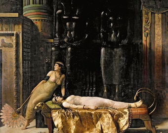 Der Tod der Kleopatra von John Collier (Englisch, 1890)