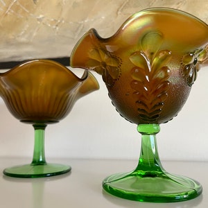 Beautiful Northwood Carnival Glass Compotes Early 1900&#39;s - Choose Your Style
