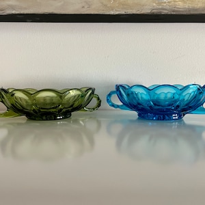 vintage Anchor Hocking Handled Candy Dish - Votre choix de couleurs