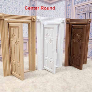 1:24 scale (half scale) 3d printed  Working Interior Doors 5 Styles 3 Colors , for dollhouse.