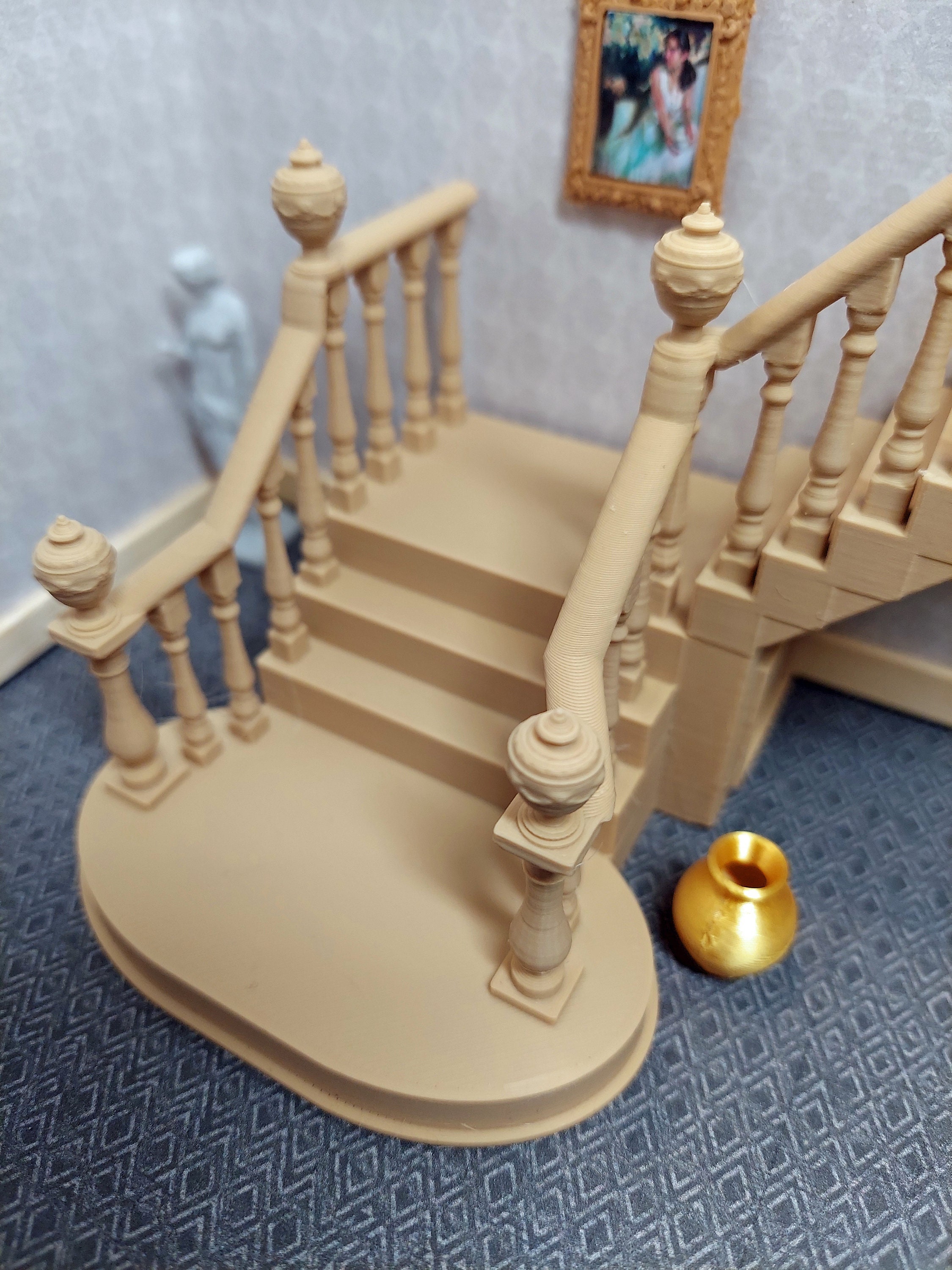 GARVALON Mini échelle 1/12 Pour Maison De Poupée – Accessoire Décoratif En Plastique, Finition Soignée, Polyvalent, S'associe Avec D'autres Meubles Miniatures