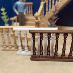Dollhouse Miniature Stair Railing Available in Three Colors to Match My ...