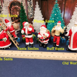 1:24 scale (half scale) Choice of Eight 3d printed Santas available painted or unpainted.