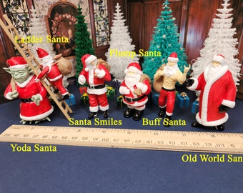 1:24 scale (half scale) Choice of Eight 3d printed Santas available painted or unpainted.