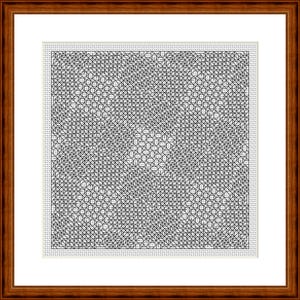 Blackwork Patchwork, Stickvorlage, Bildgröße ca. 14x14 cm, Stickvorlage PDF-Datei Sofortdownload, Blackworkmuster