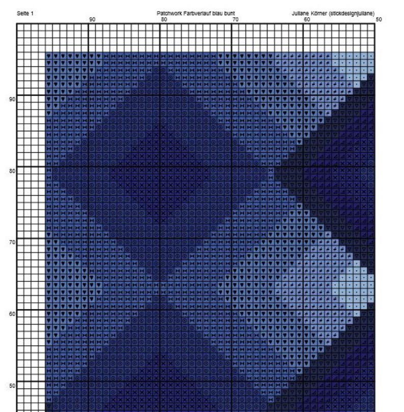 Peut inclure: Un motif de point de croix bleu et blanc avec un design g&eacute;om&eacute;trique. Le motif est compos&eacute; de diff&eacute;rentes nuances de bleu et de blanc, et il est dispos&eacute; en un motif r&eacute;p&eacute;titif.
