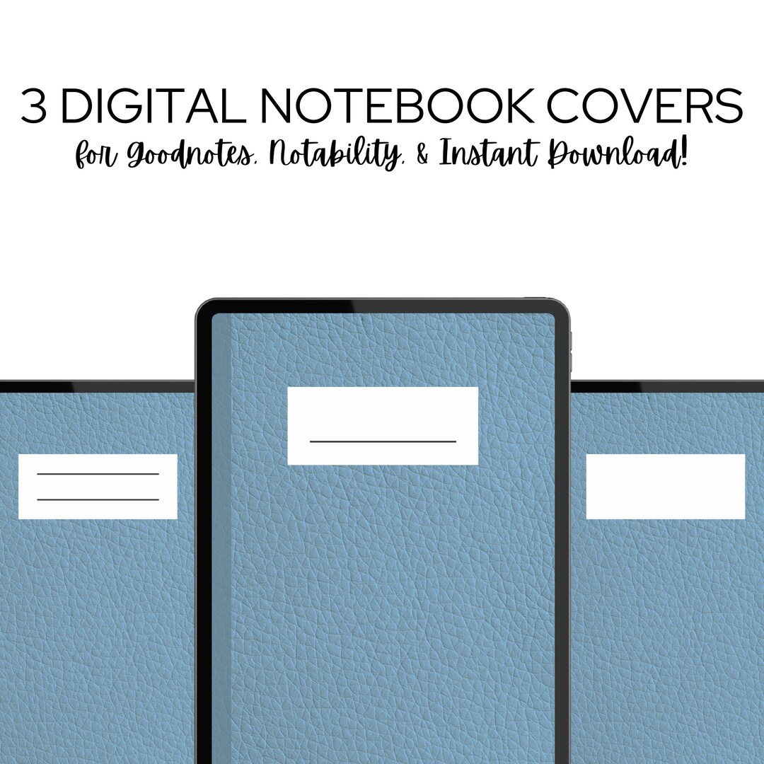 3 Digital Plain Covers for Goodnotes 5 Notability Minimalist Etsy