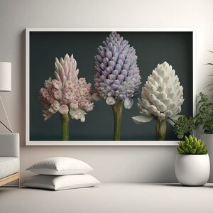 Hyacinth Spring Flowers Instant Digital Download - Downloadable farmhouse decor - JPG 2X3, 3X4, 4X5, 11X14, ISO printable wall art