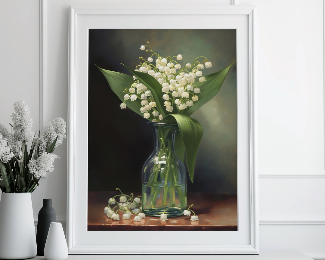 Lilies of the Valley in a Vase Instant Digital Download - Downloadable ...