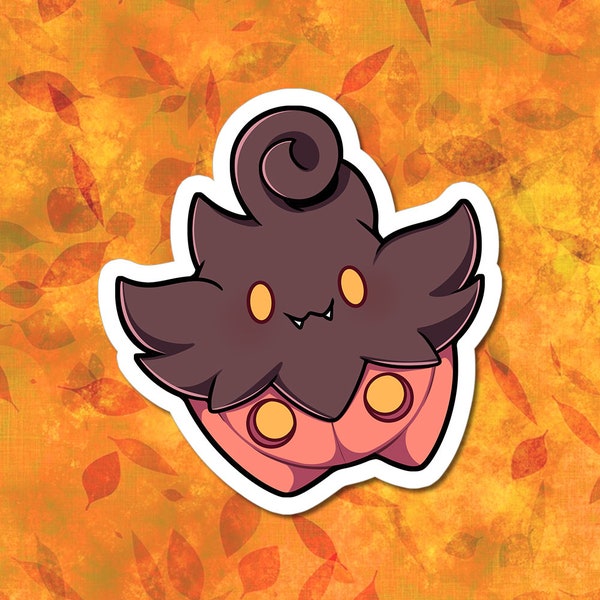 Pumpkaboo Sticker Spooky Sticker Cute Pokemon Sticker Ghost Pokemon Gift Waterproof Sticker Vinyl Decal Pumpkaboo Gift Pumpkin Pokemon