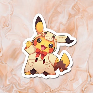 Mimikyu Inspired Vinyl Stickerweirdcore Pokemon -  Hong Kong