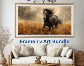 Frame TV Art | Old Cowboy's Horse Bundle Instant Download | Art TV File  Rustic Truck Art | Vintage Frame TV Decor | Country Home Decoration