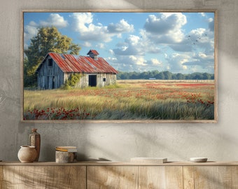 Frame TV Art | Old Rustic Barn Bundle Instant Download | Art TV File  Rustic Barn Art | Vintage Frame TV Decor | Country Home Decoration