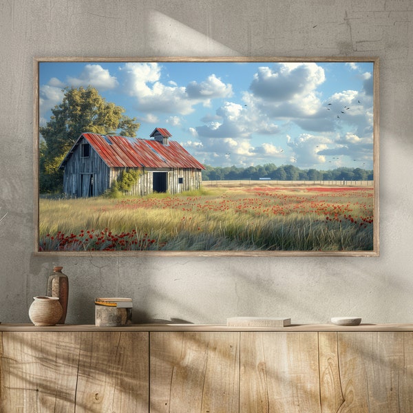 Frame TV Art | Old Rustic Barn Bundle Instant Download | Art TV File  Rustic Barn Art | Vintage Frame TV Decor | Country Home Decoration