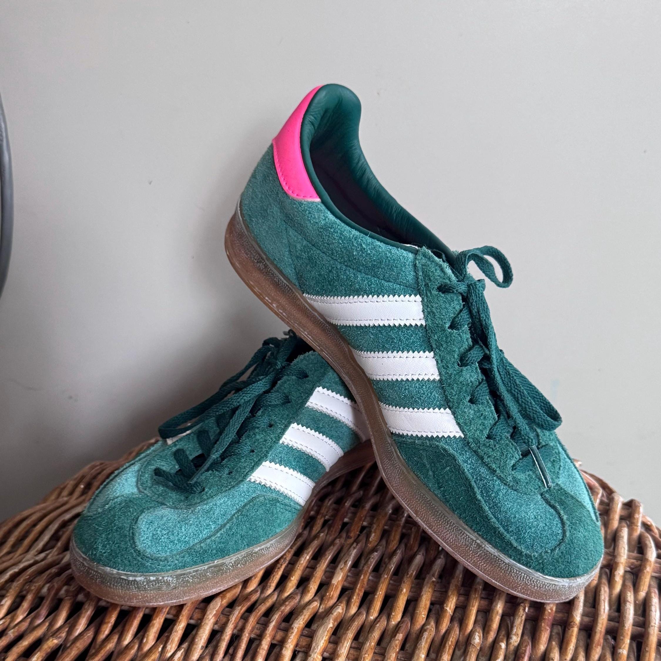 adidas gazelle silver green womens adidas Gazelle Indoor 'Cream White/Preloved Teal'