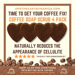 Coffee Scrub Soap - 4 PACK