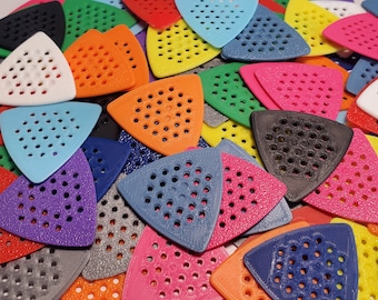 3D Printed Guitar Picks [10 PACK] - (Single Color)