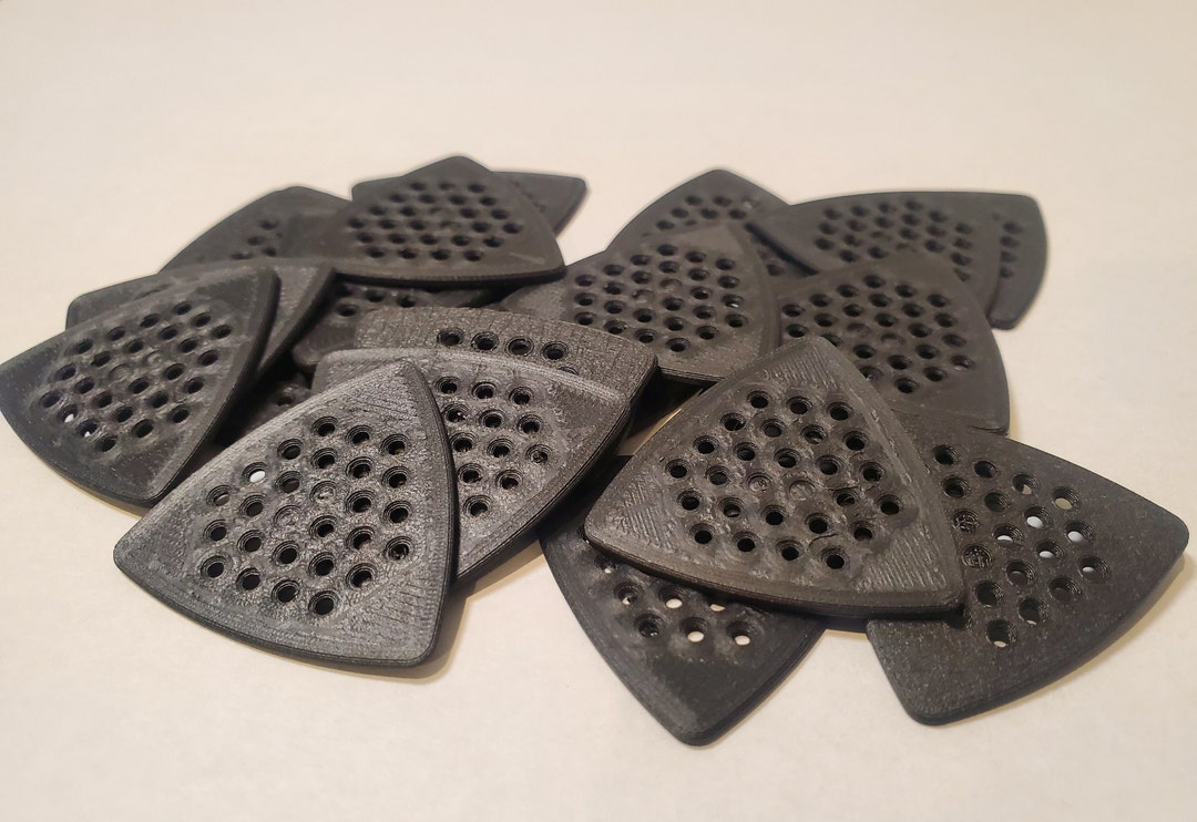 3D Printed Carbon Fiber Guitar Picks 10 PACK Etsy