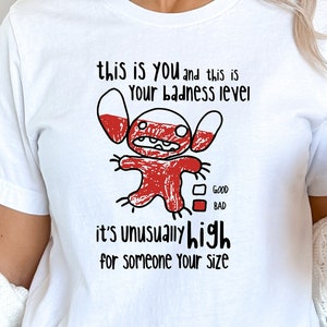 Stitch badness sale level shirt