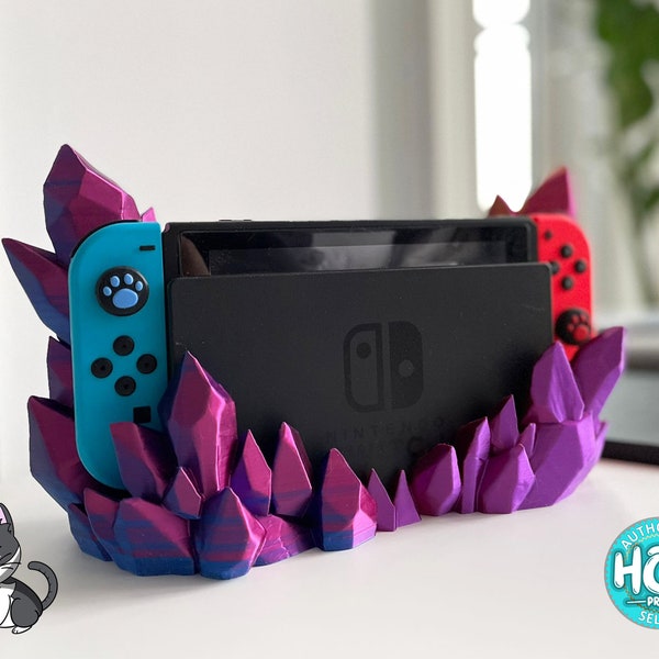 Nintendo Switch Dock Crystal Cradle | Gaming Present | Gamer Gift | Switch Console Accessories | Gaming Decor