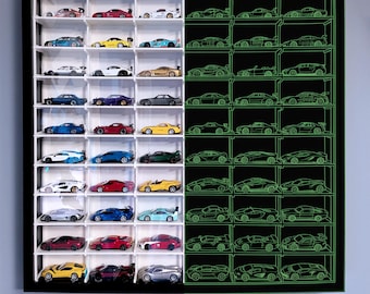 Ultimate Perfect Fit 1:64 Diecast Cars Display Dividers, STL format 3D Print Ready