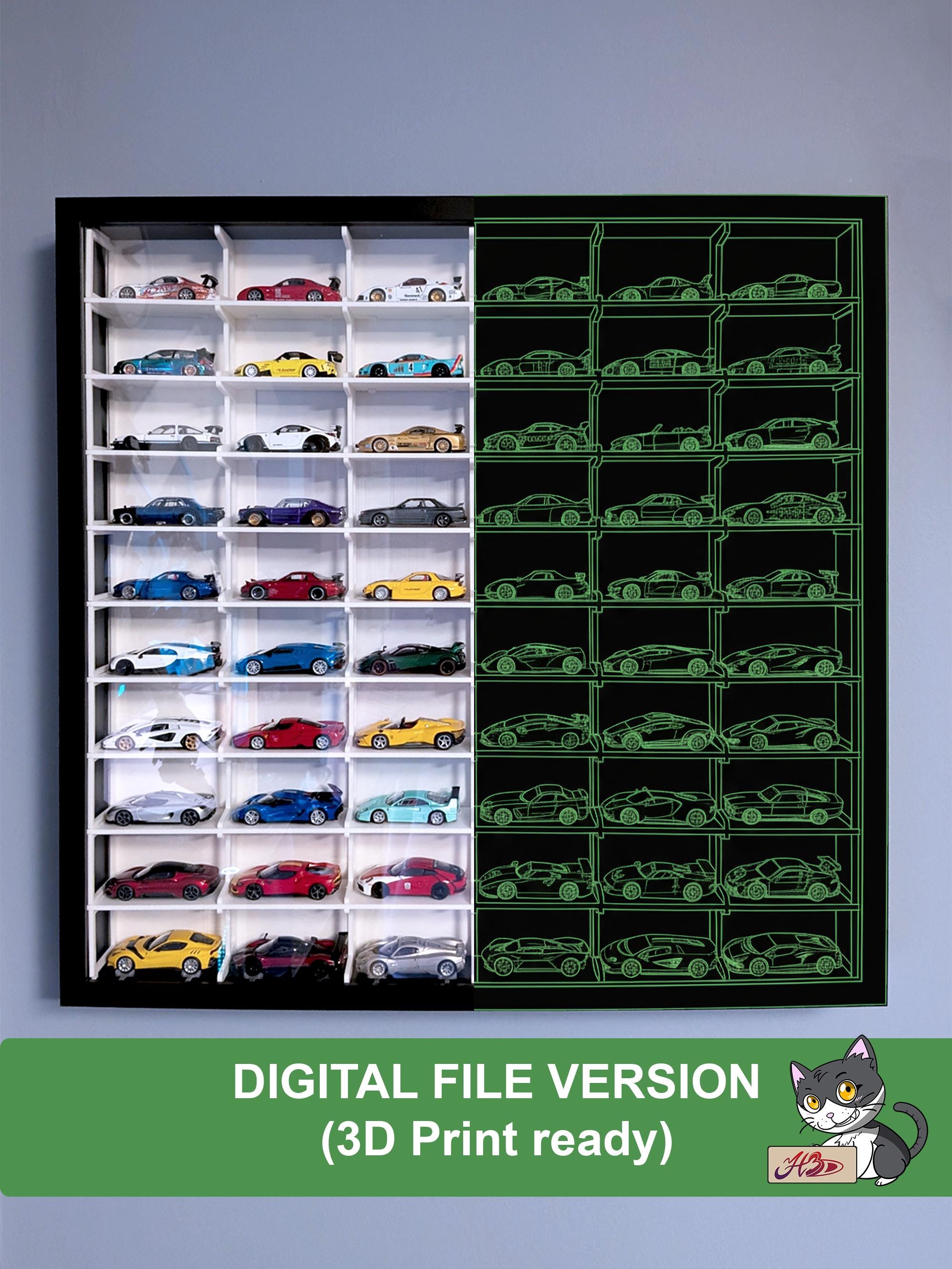 Harilla Vitrine De Parking 1/64 – Garage à Monter Soi-même, PVC Et PP, 30x20x8 Cm, Pour Modèles Miniatures, Déco Maison