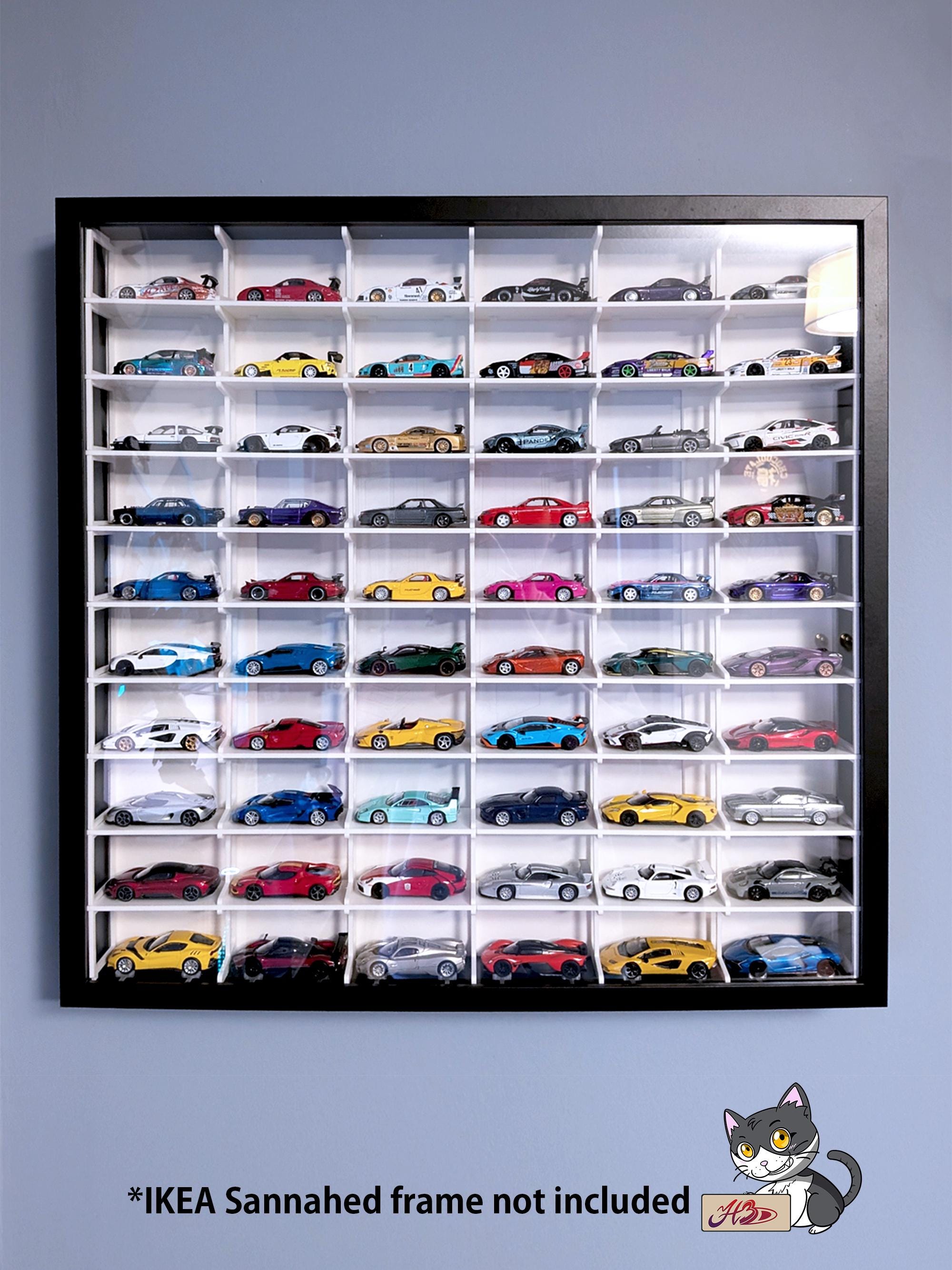 1:64 Diecast Car Display Dividers XL FOR IKEA Sannahed Frame, 48