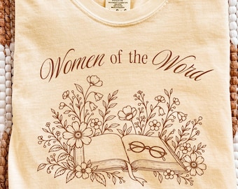 Women of the Word Shirt, Floral Bible Study Tee