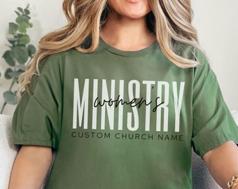Ministry shirt for church staff personalized matching shirts, Sunday School t-Shirts, Women's Ministry team gift, Custom Ministry t shirt