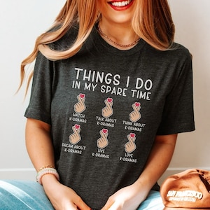 Kdrama Shirt for Korean Drama fan, I paused my kdrama to be here t-shirt, Gift for KDrama lover t shirt, Korean drama funny graphic tee