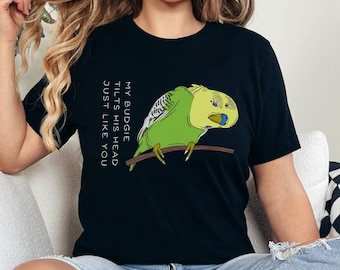Budgie shirt, Bird lover tshirt, Parakeet budgie mom shirt, Budgie owner t shirt, Budgie mom gift, Bird shirt funny