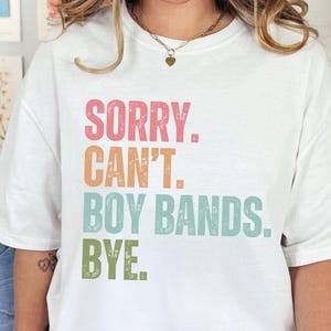 Boy bands shirt Comfort colors gift for 90s music lover tshirt, Boy band fan graphic tee for concert gift funny reunion t shirt