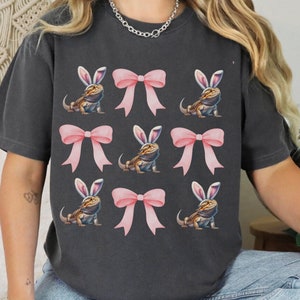 Bearded dragon shirt Comfort colors gift for animal lover tshirt, Easter bearded dragon owner, Coquette Lizard mama gift