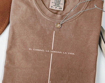 Camisa Cristiana para hispanos, Christian shirt with Spanish Bible verse, faith-based tee, religious gift for believers, scripture shirt
