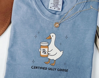 Pharmacy technician shirt Comfort Colors, Silly goose Pharmacy tech gift for coworker, Pharmacist tee for women, Graduation shirt