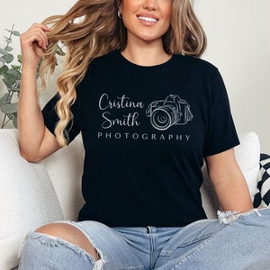 Custom photographer shirt gift for camera lover t-shirt, Photography t shirt, Photographer logo personalized gift,  Camera graphic tee