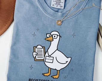 Silly Goose Behavior Tech Shirt Comfort Colors, Behavior Technician Gift, ABA Therapist Gift, Behavior Specialist Shirt, Graduation Gift