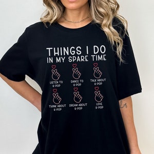 Kpop shirt gift for korean music lover, Cute K-pop t-shirt gift for teen, Kpop graphic tee for girlfriend kpop fan