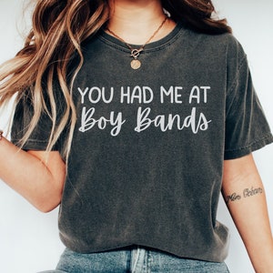 Boy bands shirt Comfort colors gift for 90s music lover tshirt, Boy band fan graphic tee concert gift funny reunion era t shirt